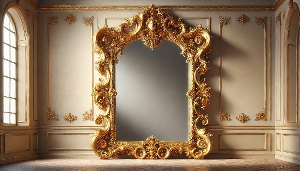 Miroir Baroque Doré